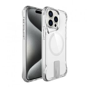 Vendas iPhone 15 Pro Magsafe Şarj Özellikli Zore T-Max Standlı Kapak Cep Telefonu Kılıfı