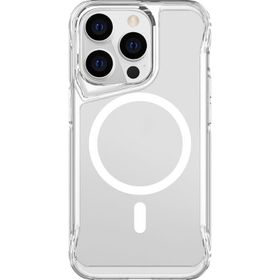 Vendas iPhone 15 Pro Max Door Serisi Magsafe Destekli Darbe Direçli Elektroplated Şeffaf T-Max Cep Telefonu Kılıfı