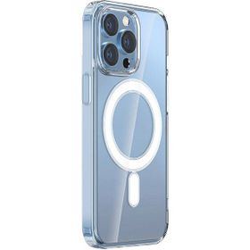 Vendas iPhone 15 Pro Max Embos Serisi Magsafe Şarj Özellikli Şeffaf Sert PC Cep Telefonu Kılıfı