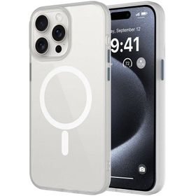 Vendas iPhone 15 Pro Max Flet Serisi Mat Arka Yüzey Wireless Şarj Destekli Magsafe Cep Telefonu Kılıfı