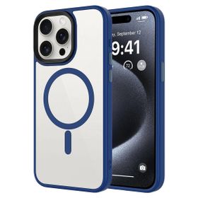 Vendas iPhone 15 Pro Max Flet Serisi Mat Arka Yüzey Wireless Şarj Destekli Magsafe Cep Telefonu Kılıfı