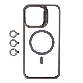 Vendas iPhone 15 Pro Max Klon Serisi Wireless Şarj Destekli Kapaklı Kamera Lens Korumalı Sert PC Cep Telefonu Kılıfı