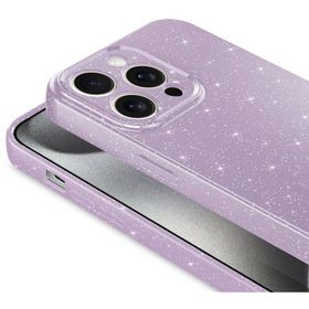 Vendas iPhone 15 Pro Max Koton Serisi Kamera Korumalı Simli Lüks Silikon Cep Telefonu Kılıfı