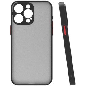 Vendas iPhone 15 Pro Max Mara Serisi Arkası Mat Renkli Hux Silikon Cep Telefonu Kılıfı