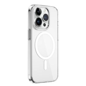 Vendas iPhone 15 Pro Max Sararma Yapmayan Magsafe Şarj Özellikli Şeffaf Cep Telefonu Kılıfı