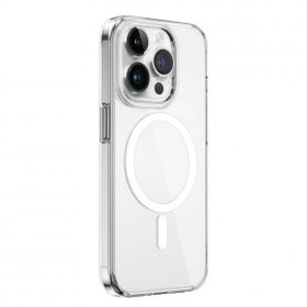 Vendas iPhone 15 Pro Max Sararma Yapmayan Magsafe Şarj Özellikli Şeffaf Cep Telefonu Kılıfı