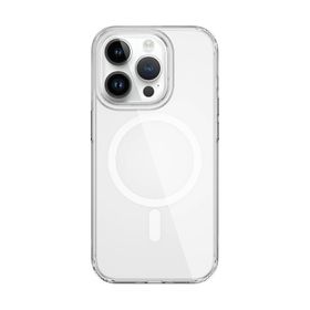Vendas iPhone 15 Pro Max Sararma Yapmayan Magsafe Şarj Özellikli Şeffaf Cep Telefonu Kılıfı