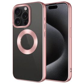 Vendas iPhone 15 Pro Max Tek Kamera Çerçeveli Logo Gösteren Zore Omega Kapak Cep Telefonu Kılıfı
