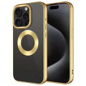 Vendas iPhone 15 Pro Max Tek Kamera Çerçeveli Logo Gösteren Zore Omega Kapak Cep Telefonu Kılıfı
