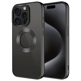 Vendas iPhone 15 Pro Max Tek Kamera Çerçeveli Logo Gösteren Zore Omega Kapak Cep Telefonu Kılıfı