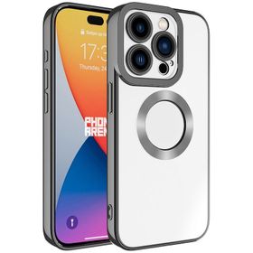 Vendas iPhone 15 Pro Omega Serisi Kamera Korumalı Logo Gösteren Fit Silikon Cep Telefonu Kılıfı