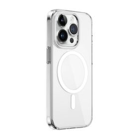 Vendas iPhone 15 Pro Sararma Yapmayan Magsafe Şarj Özellikli Şeffaf Cep Telefonu Kılıfı