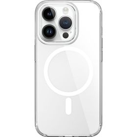 Vendas iPhone 15 Pro Victor Serisi Magsafe Şarj Özellikli Renkli Kamera Çerçeveli Şeffaf Silikon Cep Telefonu Kılıfı