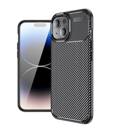 Vendas iPhone 15 Uyumlu Deep Dizayn Auto Focus Tasarımlı Karbon Dizayn Kılıf