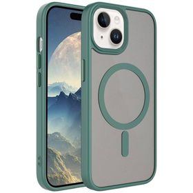 Vendas iPhone 15 Uyumlu Flet Serisi Mat Arka Yüzey Wireless Şarj Destekli Magsafe Kılıf