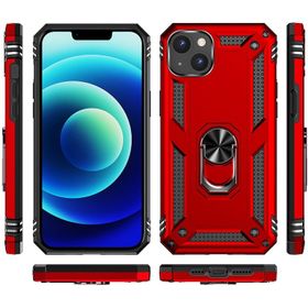 Vendas iPhone 15 Uyumlu Hulk Serisi Yüzüklü Darbe Dirençli Tam Korumalı Zırh Silikon Kılıf