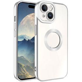 Vendas iPhone 15 Uyumlu Omega Serisi Kamera Korumalı Logo Gösteren Fit Silikon Kılıf