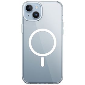 Vendas İphone 15 Uyumlu Victor Serisi Magsafe Şarj Özellikli Renkli Kamera Çerçeveli Şeffaf Silikon Kılıf