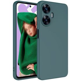 Vendas Realme C55 Uyumlu W-Lansman Serisi Içi Kadife Ipek Dokulu Lansman Kılıf
