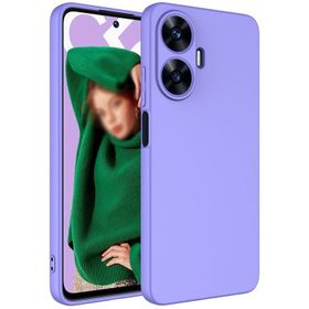 Vendas Realme C55 Uyumlu W-Lansman Serisi Içi Kadife Ipek Dokulu Lansman Kılıf