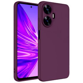 Vendas Realme C55 Uyumlu W-Lansman Serisi Içi Kadife Ipek Dokulu Lansman Kılıf