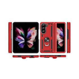 Vendas Samsung Galaxy Z Fold 5 Uyumlu Hulk Serisi Yüzüklü Darbe Dirençli Tam Korumalı Zırh Silikon Kılıf