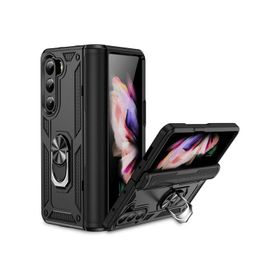 Vendas Samsung Galaxy Z Fold 5 Uyumlu Hulk Serisi Yüzüklü Darbe Dirençli Tam Korumalı Zırh Silikon Kılıf
