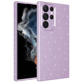 Vendas Samsung S22 Ultra Uyumlu Koton Serisi Kamera Korumalı Simli Lüks Silikon Kılıf
