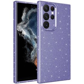 Vendas Samsung S22 Ultra Uyumlu Koton Serisi Kamera Korumalı Simli Lüks Silikon Kılıf