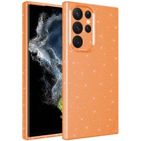 Vendas Samsung S22 Ultra Uyumlu Koton Serisi Kamera Korumalı Simli Lüks Silikon Kılıf