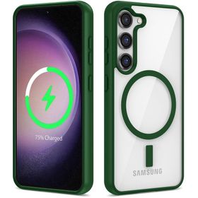 Vendas Samsung S22 Uyumlu Ege Serisi Magsafe Wireless Şarj Özellikli Silikon Kılıf