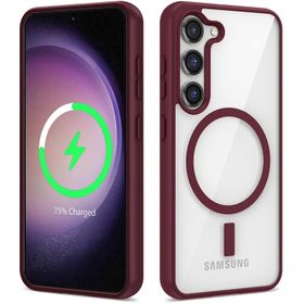 Vendas Samsung S22 Uyumlu Ege Serisi Magsafe Wireless Şarj Özellikli Silikon Kılıf