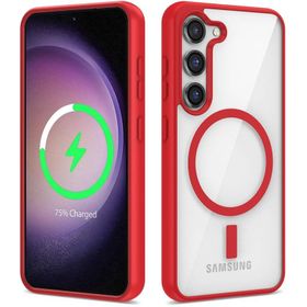 Vendas Samsung S22 Uyumlu Ege Serisi Magsafe Wireless Şarj Özellikli Silikon Kılıf