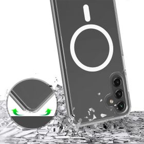 Vendas Samsung S23 Fe Uyumlu Kılıf Embos Serisi Magsafe Şarj Özellikli Silikon Kenarlı Sert Pc Kılıf