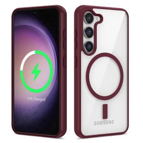 Vendas Samsung S23 Uyumlu Ege Serisi Magsafe Wireless Şarj Özellikli Silikon Kılıf