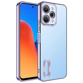Vendas Xiaomi Redmi 12 Uyumlu Omega Serisi Kamera Korumalı Logo Gösteren Fit Silikon Kılıf