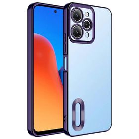 Vendas Xiaomi Redmi 12 Uyumlu Omega Serisi Kamera Korumalı Logo Gösteren Fit Silikon Kılıf
