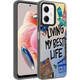 Vendas Xiaomi Redmi Note 12 4G Uyumlu Dragon Serisi Parlak Desenli Fashion Hard Silikon Kılıf