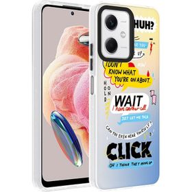 Vendas Xiaomi Redmi Note 12 4G Uyumlu Dragon Serisi Parlak Desenli Fashion Hard Silikon Kılıf