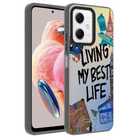 Vendas Xiaomi Redmi Note 12 4G Uyumlu Dragon Serisi Parlak Desenli Fashion Hard Silikon Kılıf