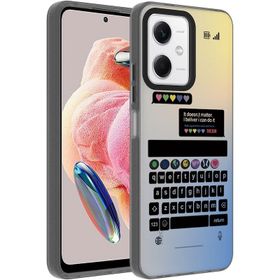 Vendas Xiaomi Redmi Note 12 4G Uyumlu Dragon Serisi Parlak Desenli Fashion Hard Silikon Kılıf