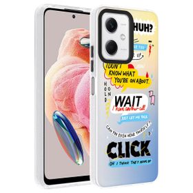 Vendas Xiaomi Redmi Note 12 4G Uyumlu Dragon Serisi Parlak Desenli Fashion Hard Silikon Kılıf