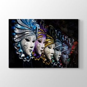 Venedik Soyut Maske Tablosu