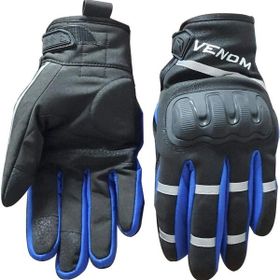 Venom 9010 Mavi Soft Shell Motosiklet Eldiveni