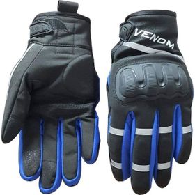 Venom 9010 Mavi Soft Shell Motosiklet Eldiveni