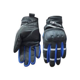 Venom 9010 Mavi Soft Shell Motosiklet Eldiveni