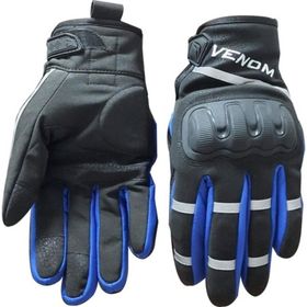 Venom 9010 Mavi Soft Shell Motosiklet Eldiveni