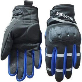 Venom 9010 Mavi Soft Shell Motosiklet Eldiveni