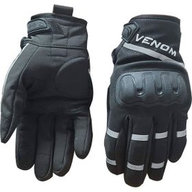 Venom 9010 Siyah Soft Shell Motosiklet Eldiveni