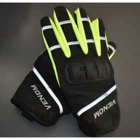 Venom 9010 Yeşil Softshell Korumalı Motorsiklet Eldiveni